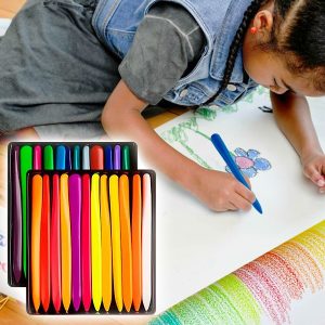 Vodootporne neslomljive voštane bojice - 24 boje | PASTELKE