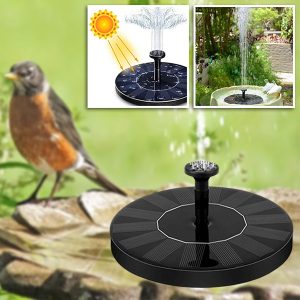 Solarna baštenska fontana - 6 šablona, mlaz 30–60 cm, bez ožičenja | FONTANA