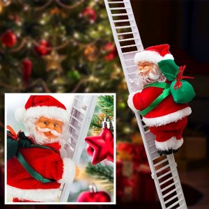 Deda Mraz koji se penje uz merdevine | LADDERSANTA