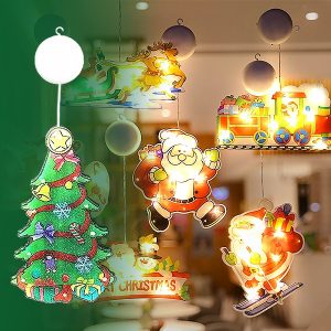 Božićna svetla za kačenje na prozor (4 komada) | MERRYLIGHTS