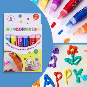 Magični Puffy 3D markeri - Set od 6 | PUFFPENS