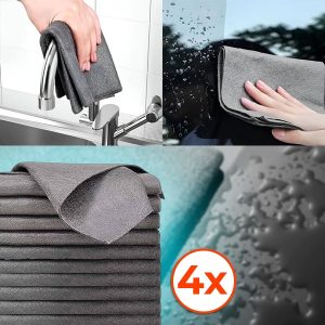 Krpe za čišćenje od mikrovlakana (set od 4, 20x25 cm) - | MICROWIPE