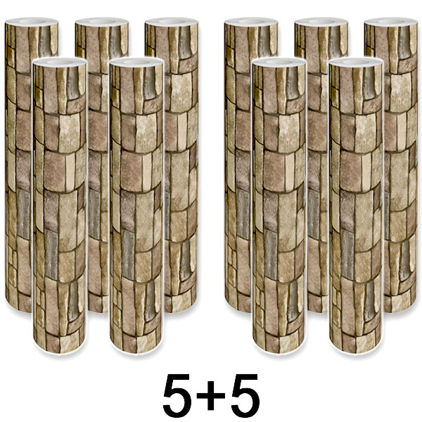 5x 1+1 GRATIS Samolepljivi 3D zidni panel sa uzorkom cigle | WALLCORWRAP