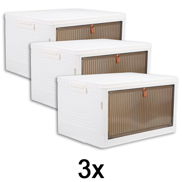 3x Kutija za odlaganje sa poklopcem – spremna za 2 minuta, bez alata | ORGABOX