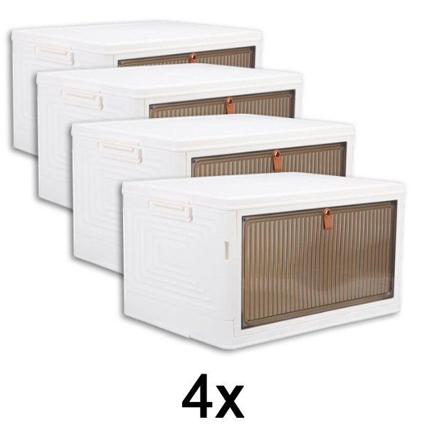 4x Kutija za odlaganje sa poklopcem – spremna za 2 minuta, bez alata | ORGABOX