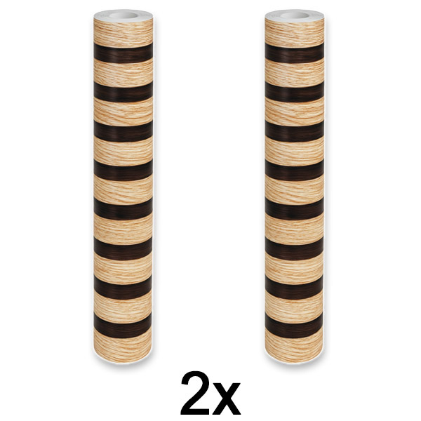 2x Samolepljivi zidni panel sa efektom drveta | LINEWALL