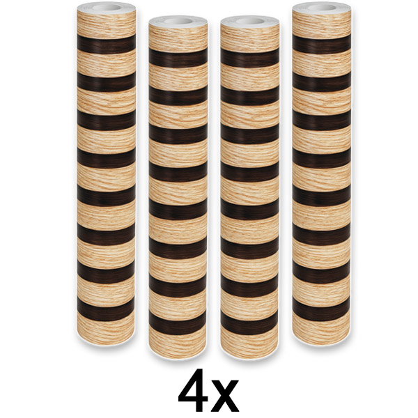 4x Samolepljivi zidni panel sa efektom drveta | LINEWALL