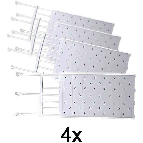 4x Proširiva zatezna polica (48-80 cm, bez bušenja) | SHELFEXPEND