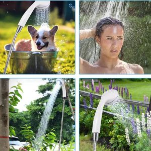 Prenosna pumpa za tuš - USB punjenje, 4-5 L/min, 1,5 m crevo | HYDROPORT