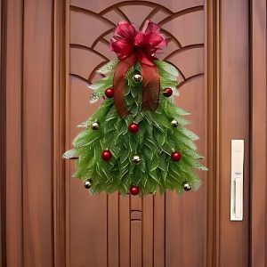Ručna božićna girlanda u obliku jelke | TREEWREATH